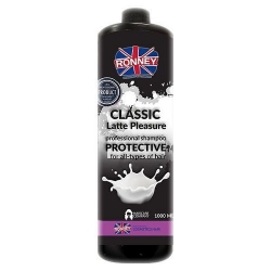 RONNEY Professional Shampoo Classic Latte Pleasure Protective - Szampon do włosów ochronny do każdego rodzaju włosów Latte 1000